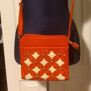 Unique Flower and Studded Crossbody